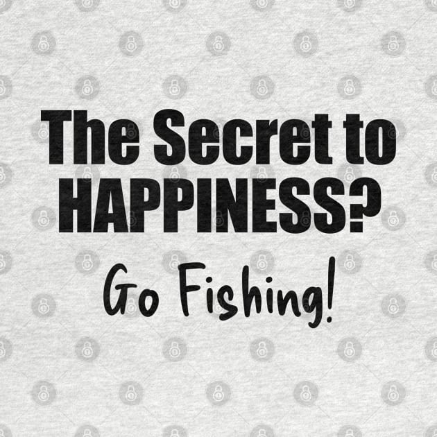 Fishing - the Secret to Happiness by The Design Hunt